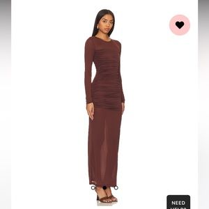 NWT L’Academie Alma Dress in Brown